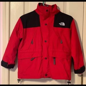 North face fleece lined rain jacket